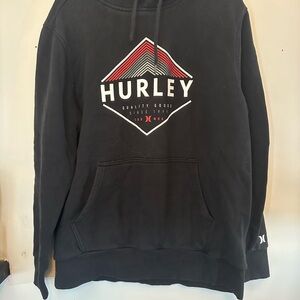 Hurley Black Sweatshirt Classic Pullover Style